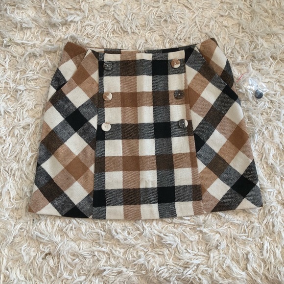 Forever 21 Dresses & Skirts - Brown Plaid Skirt